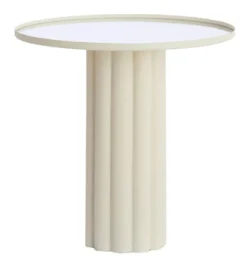 Ronde Bijzettafel Rosario kleur Crème