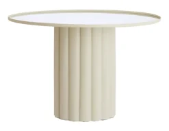 Ronde Bijzettafel Rosario kleur Crème