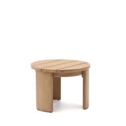 Ronde Bijzettafel Xoriguer Eucalyptushout, 43 cm hoog