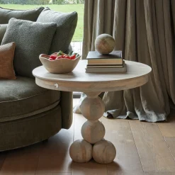 Ronde Salontafel Anacapri Mangohout, 75cm