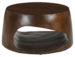 Ronde Salontafel Khaleel Mangohout, 75cm