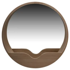 Ronde Spiegel Round Wall Eiken