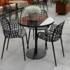Ronde Tuintafel Albert Glazen blad, 80cm