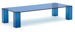 Salontafel Adularia Glas, kleur Blauw