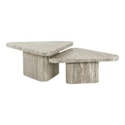 Salontafel Dwayne Marmer, Set van 2 stuks