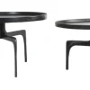 Salontafel Pano Set van 2 stuks, kleur Donker Brons