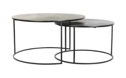 Salontafel Primo Set van 2 stuks, zwart-brons+mat zwart