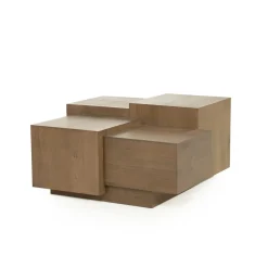 Salontafel Quinten Eiken, kleur Bruin