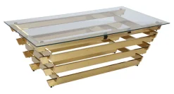 Salontafel Sheneka Glas, 130 x 70cm