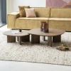 Salontafel Stef Eiken, kleur Bruin, Set van 2 stuks