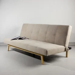 Slaapbank Rhesa Linnenmix, kleur Beige