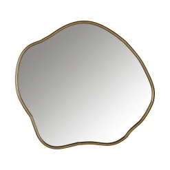 Spiegel Allyson organisch 79 x 88 cm, kleur Brushed Gold