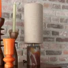 Tafellamp Earl Geweven stof en glas