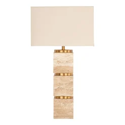 Tafellamp Jaella Travertin, 70cm