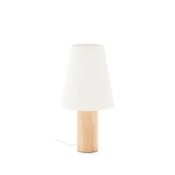 Tafellamp Marga Rubberhout, 50cm