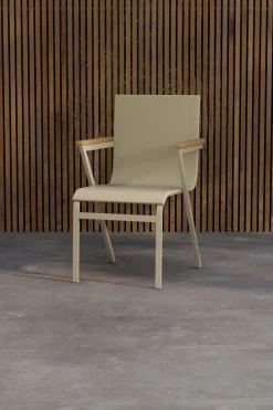 Tuinstoel Constantina kleur Beige/Teak