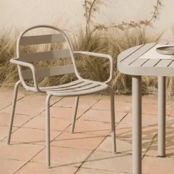 Tuinstoel Joncols kleur Taupe