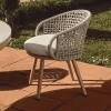 Tuinstoel Lidario Touw en houtlook