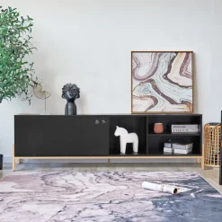 TV-meubel Franca kleur Zwart
