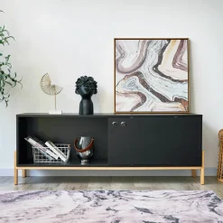 TV-meubel Franca kleur Zwart