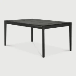Uitschuifbare Eettafel Bok Gevernist Eikenhout, kleur Zwart