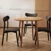 Uitschuifbare Ronde Bistrotafel/Eettafel Oqui Eikenhout, 90-170 x 90cm
