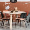 Uitschuifbare Ronde Eettafel Lange Jan 120 x 120-200cm, kleur Eiken