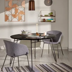 Uitschuifbare Ronde Eettafel Milian Ø120 x 120/160/200cm