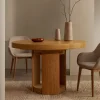 Uitschuifbare Ronde Eettafel Artis Eiken