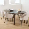 Uitschuifbare Ronde Eettafel Mads Eiken, 120/170/220 x 120cm