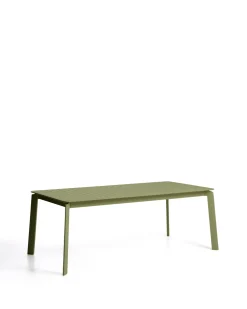Uitschuifbare Tuintafel Brela 205/287 x 100cm, kleur Groen