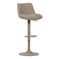 Verstelbare Barkruk Marten Geweven stof, kleur Zand (zithoogte 65-88cm)