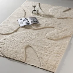 Vloerkleed Amarily Wol, kleur Beige