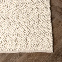 Vloerkleed Ilia Wol, kleur Off White