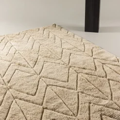Vloerkleed Natasia Wol, kleur beige