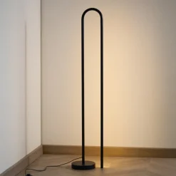 Vloerlamp Bow kleur Zwart