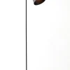 Vloerlamp Braja 143cm hoog, kleur Mat Zwart/Antiek Brons