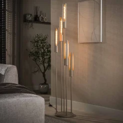 Vloerlamp Charnelle 5-lamps, kleur Beige