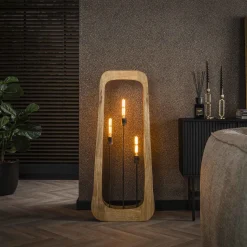 Vloerlamp Dain 120cm, Mangohout