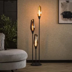 Vloerlamp Luvia Gemixt glas, 168cm hoog