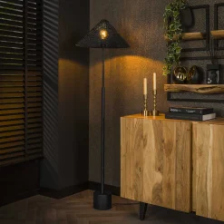Vloerlamp Marleigh Charcoal, 154cm hoog