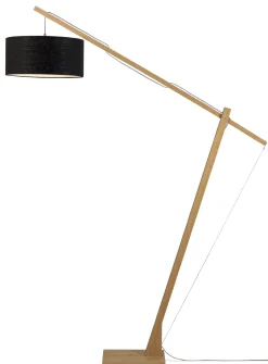Vloerlamp Montblanc Bamboe en Eco linnen