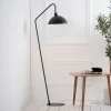 Vloerlamp Orion, mat zwart