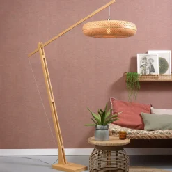 Vloerlamp Palawan Bamboe, 207cm
