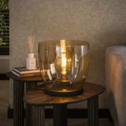 Vloerlamp/Tafellamp Mikado Glas, 32cm hoog