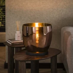 Vloerlamp/Tafellamp Mikado Glas, 32cm hoog
