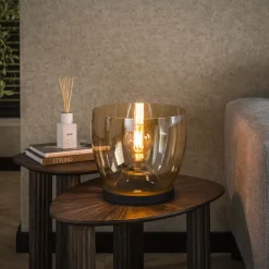 Vloerlamp/Tafellamp Mikado Glas, 27cm hoog
