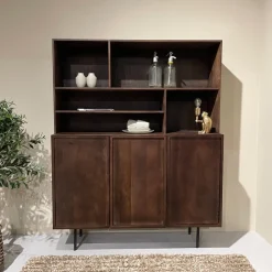 Wandkast Elan Brown Mangohout, 135cm
