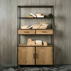 Wandkast Luna Eiken, 200 x 115cm