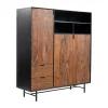 Wandkast Taviano Sheesham- en mangohout, 150 x 135cm